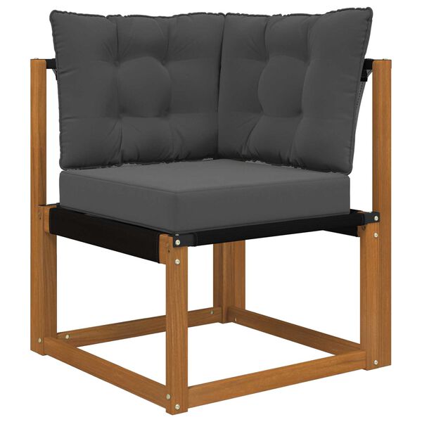 vidaXL Cuscino per divano da esterno 3 pcs Antracite Poliestere