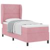vidaXL Letto a molle con materasso Rosa 200 x 80 cm Velluto