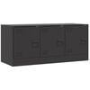 vidaXL Mobile TV Nero 99x39x44 cm in Acciaio