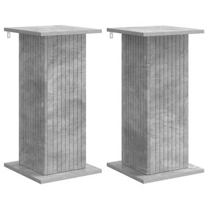 vidaXL Supporto per piante 2 pcs Grigio Cemento 30,5 x 30 x 60,5 cm