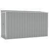 vidaXL Capanno Giardino a Parete Grigio 118x288x178 cm Acciaio Zincato