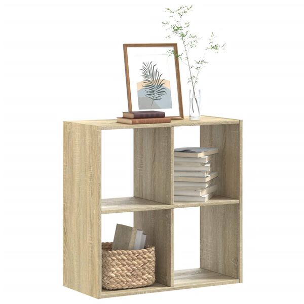 vidaXL Libreria Rovere Sonoma 68,5x32x68,5 cm in Legno Multistrato