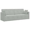 vidaXL Divano-letto da pavimento Grigio chiaro 213 x 70 x 77 cm