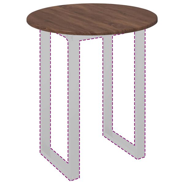 vidaXL Piano del tavolo Rovere marrone 60 x 60 x 1,5 cm