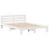 vidaXL Letto senza Materasso Bianco 140x190 cm Legno Massello di Pino