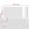 vidaXL Recinzione con Posto Grigio 0,6 x 50 m Acciaio e PVC