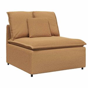 vidaXL Modulo Centrale Divano Modulare con Cuscini Beige 100 cm