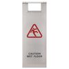 vidaXL Cartello Pieghevole Pavimento Bagnato in Acciaio Inox