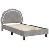 vidaXL Struttura letto bambini con testata Grigio chiaro 80 x 160 cm