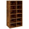 vidaXL Scarpiera Rovere Fumo 54x34x100,5 cm in Legno Multistrato