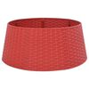 vidaXL Gonna per Albero di Natale Rossa Ø56x23 cm in Plastica