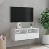 vidaXL Mobile TV a Parete Bianco 80x30x30 cm in Legno Multistrato