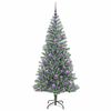 vidaXL Albero di Natale Artificiale Imbiancato con Luci LED 180 cm