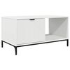 vidaXL Tavolino da salotto Bianco 90 x 49 x 46 cm Legno multistrato