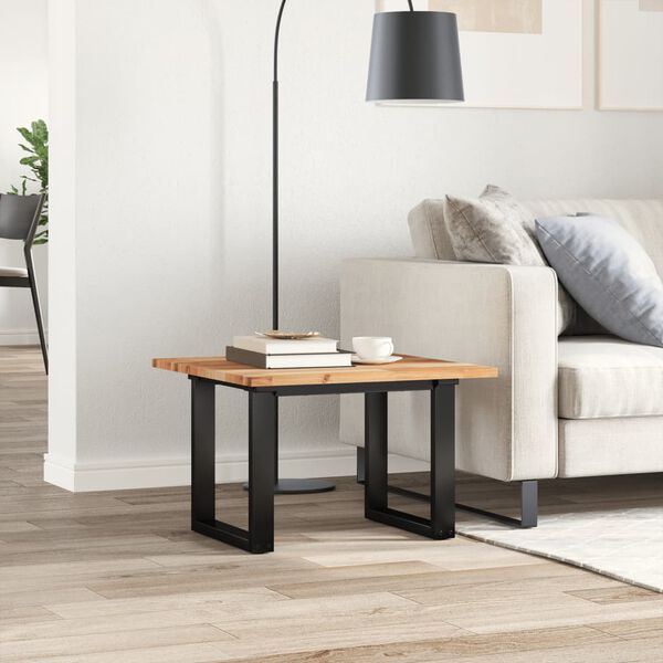 vidaXL Piano Tavolo Quadrato 60x60x2 cm in Legno Massello di Acacia