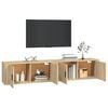 vidaXL Mobili Porta TV a Parete 2 pz Rovere Sonoma 100x34,5x40 cm