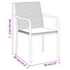 vidaXL Sedie da Giardino con Cuscini 2pz Marroni 56x59x84cm Polyrattan
