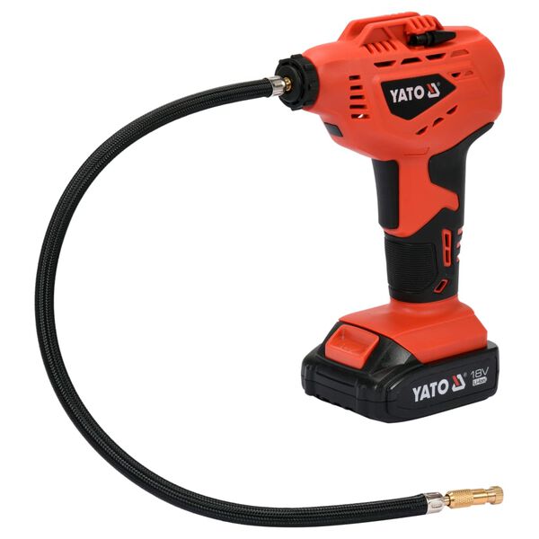 YATO Gonfiatore ad Aria con Batteria 2,0Ah Li-Ion 18V