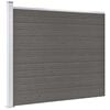 vidaXL Pannello di Recinzione in WPC 175x146 cm Grigio