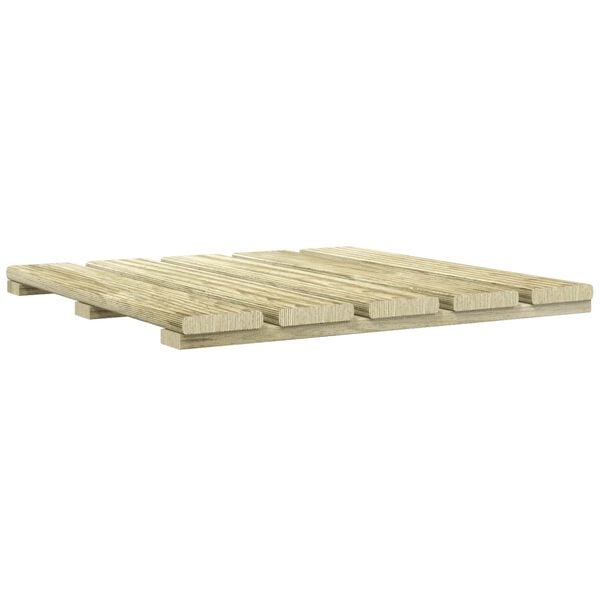 vidaXL Piastrella per Decking 6 pcs Verde 50 x 50 cm