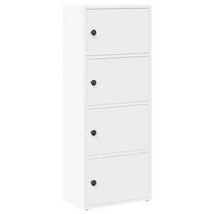 vidaXL Libreria Bianca 40x24x102 cm in Legno Multistrato