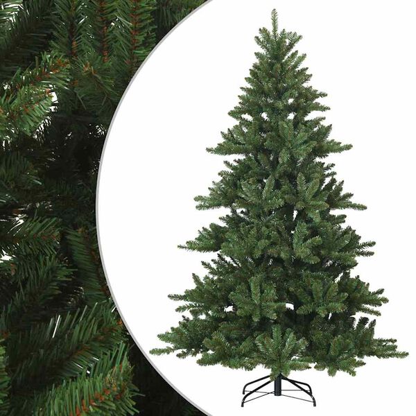 vidaXL Albero di Natale Artificiale con Rami Pieghevoli Verde 210 cm