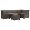 vidaXL Divano da Giardino 5 Posti con Cuscini Stile Rattan PP