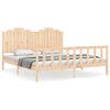 vidaXL Giroletto con Testiera 180x200 cm in Legno Massello