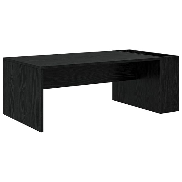 vidaXL Tavolino da salotto Rovere Nero 95 x 50 x 34 cm