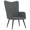 vidaXL Poltrona Relax Grigio Scuro in Tessuto