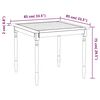 vidaXL Set da Pranzo per Giardino 3 pz Legno Massello di Teak