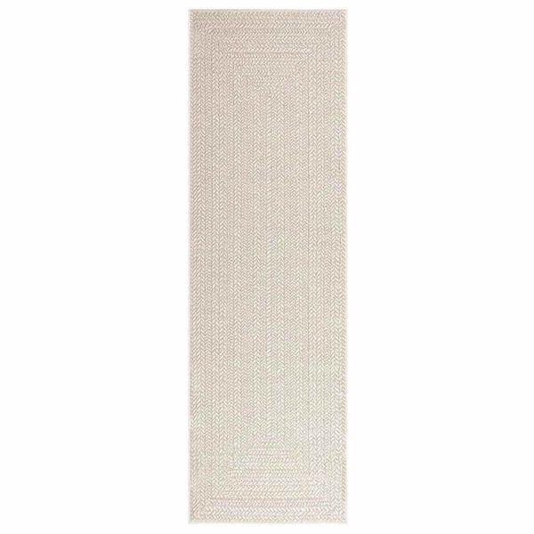 vidaXL Tappeto ZIZUR Crema 80x250 cm Aspetto Iuta Interni ed Esterni