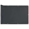 vidaXL Paravento da Balcone Antracite 600x75 cm in PVC
