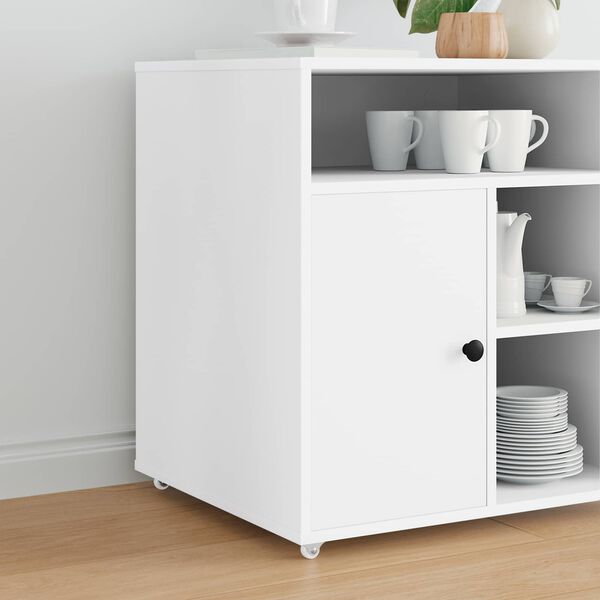 vidaXL Ruota 2 pcs Bianco 42 x 11,5 x 29 mm Ferro