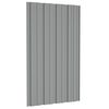 vidaXL Pannello per tetto 12 pcs Grigio 80 x 45 cm Acciaio zincato