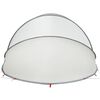 vidaXL Dome Piscina Grigio e arancione 546 x 516 x 250 cm