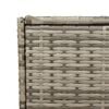 vidaXL Contenitore da Giardino Grigio 283L in Polyrattan