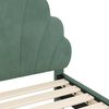 vidaXL Struttura letto bambini con testata Verde Mare 80 x 160 cm