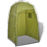 vidaXL Tenda per Doccia/WC/Spogliatoio Verde