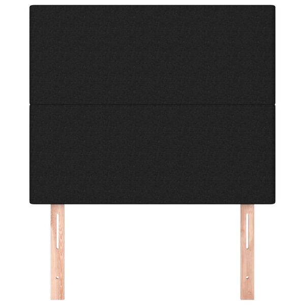 vidaXL Testiera Nera 100x5x118/128 cm Tessuto