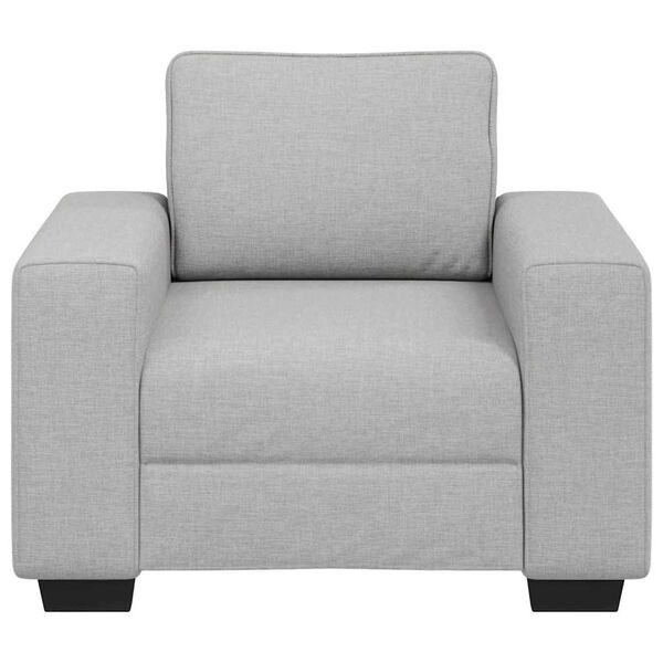 vidaXL Divano Sedia Grigio Nuvola 100x77x82 cm in Tessuto