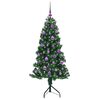 vidaXL Albero di Natale Artificiale Angolare con 150 LED Verde 150 cm