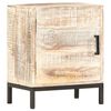 vidaXL Comodino 40x30x50 cm in Legno Massello di Acacia
