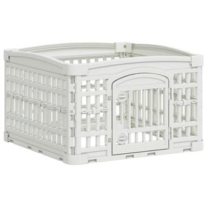 vidaXL Parco giochi per cani a 4 pannelli 60 x 60 x 38 cm Plastica
