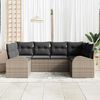 vidaXL Set Divano da Giardino 6 pcs Grigio Rattan in Polipropilene