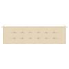 vidaXL Cuscino per Panca Beige 180x50x3 cm in Tessuto Oxford