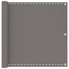 vidaXL Schermo da balcone Grigio Chiaro 75 x 300 cm HDPE e alluminio