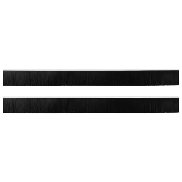 vidaXL Spazzole per porte autoadesive 2 pcs Bianco 100 cm