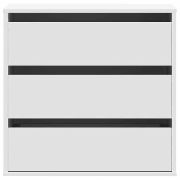 vidaXL Cassettiera Bianca 60x41x58 cm in Legno Multistrato