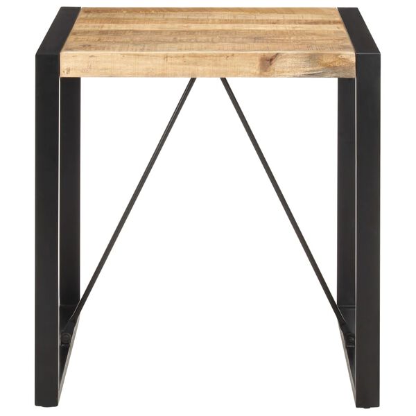 vidaXL Tavolo da Pranzo 70x70x75 cm in Legno Massello di Mango Grezzo